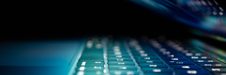 laptop in the dark