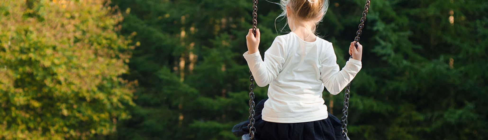 Child on a swing