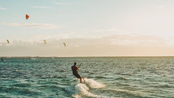 kitesurfing